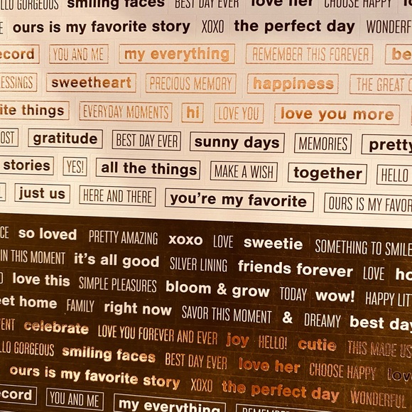 Scrapbook.com Sticker Book Rose Gold Pink Charcoal - Picture 3 of 13